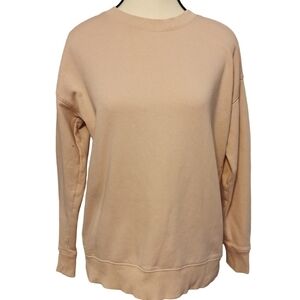 *Clearance* Banana Republic Pink Crew Neck Sweatshirt in Soft Pink - Sz XS